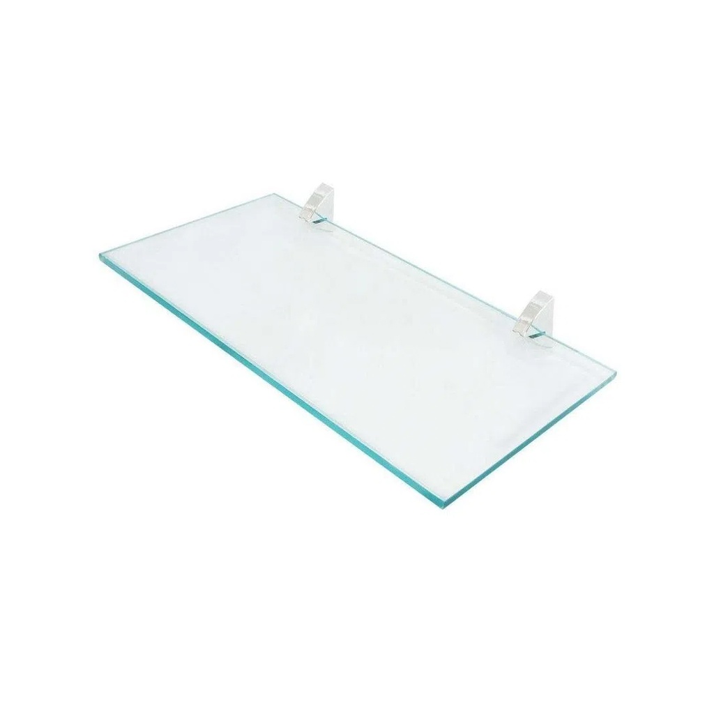 GLASS SHELF CHROME BRACKET.8X16"