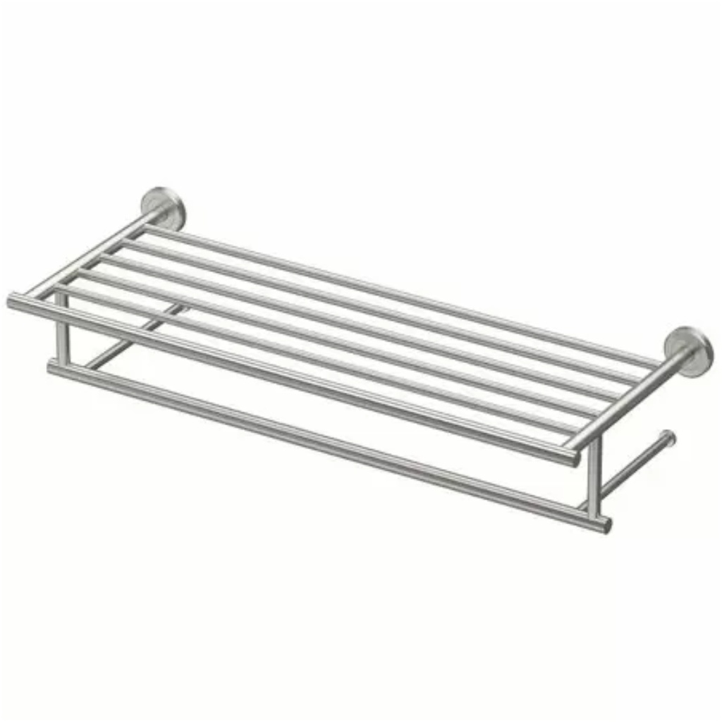 [366001710] Gatco 4247 Latitude II 24" Towel Bar Satin Nickel Bathroom Hardware and Accessories Bathroom Hardware Towel Bars