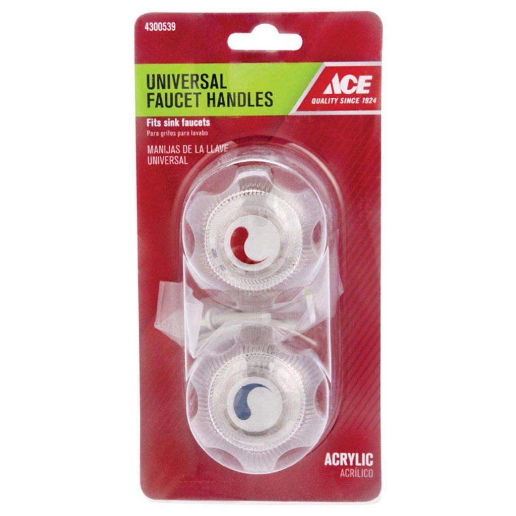 Ace for Universal Clear Tub and Shower Faucet Handles