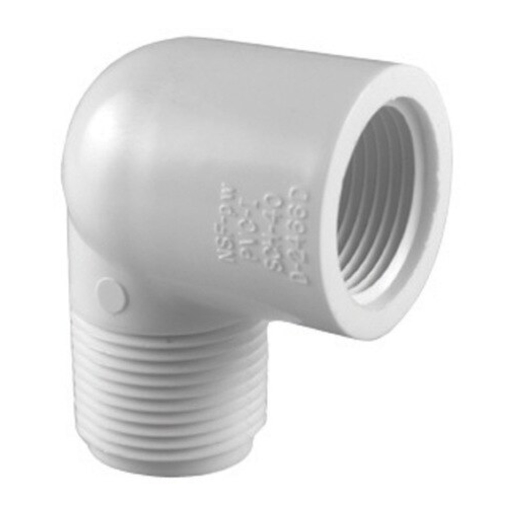 [45847] Charlotte Pipe Schedule 40 3/4 in. MPT X 3/4 in. D FPT PVC Street Elbow 1 Pk