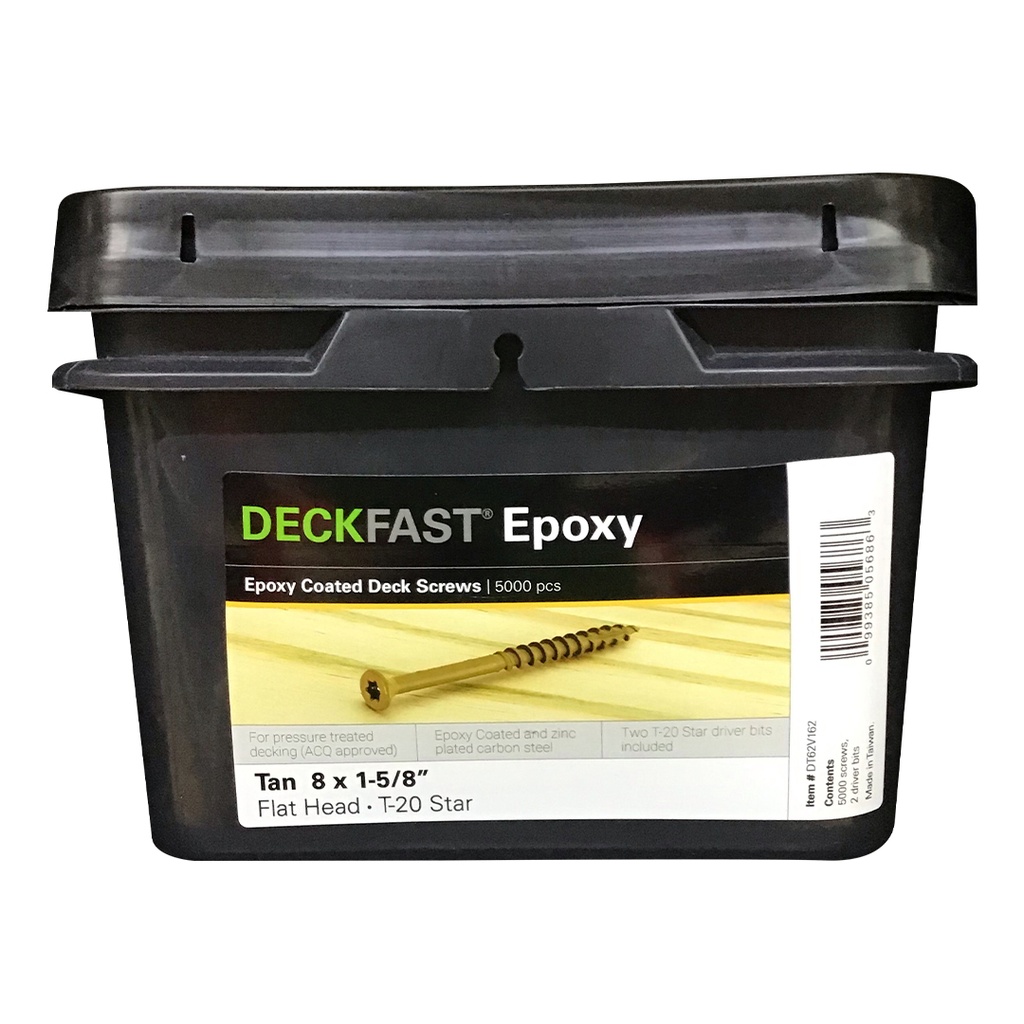 DECKFAST 8X1-5/8 TORX TAN 5K