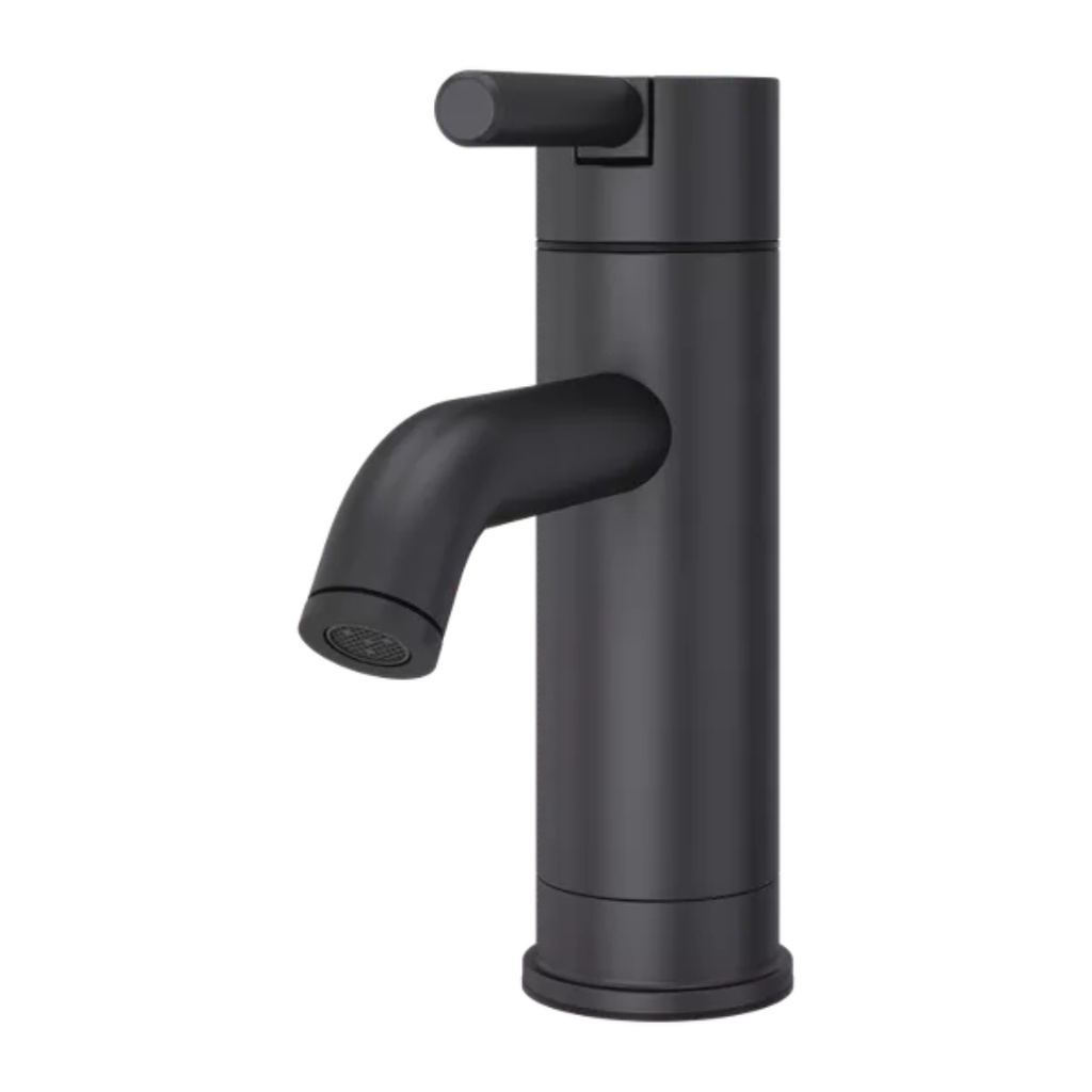 [LG42NB00] Pfister LG42-N00 Contempra 1.2 GPM Single Hole Bathroom Faucet with Pop-up Drain Assembly Matte Black Faucet Bathroom Sink Faucets Single Handle