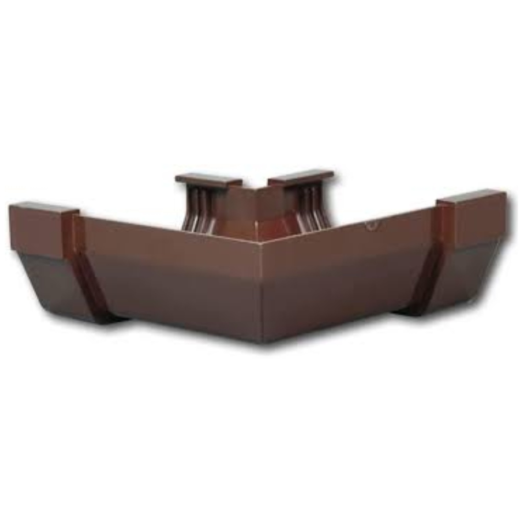 Amerimax 6.75 in. H X 5 in. W X 6.75 in. L Brown Vinyl Gutter Corner