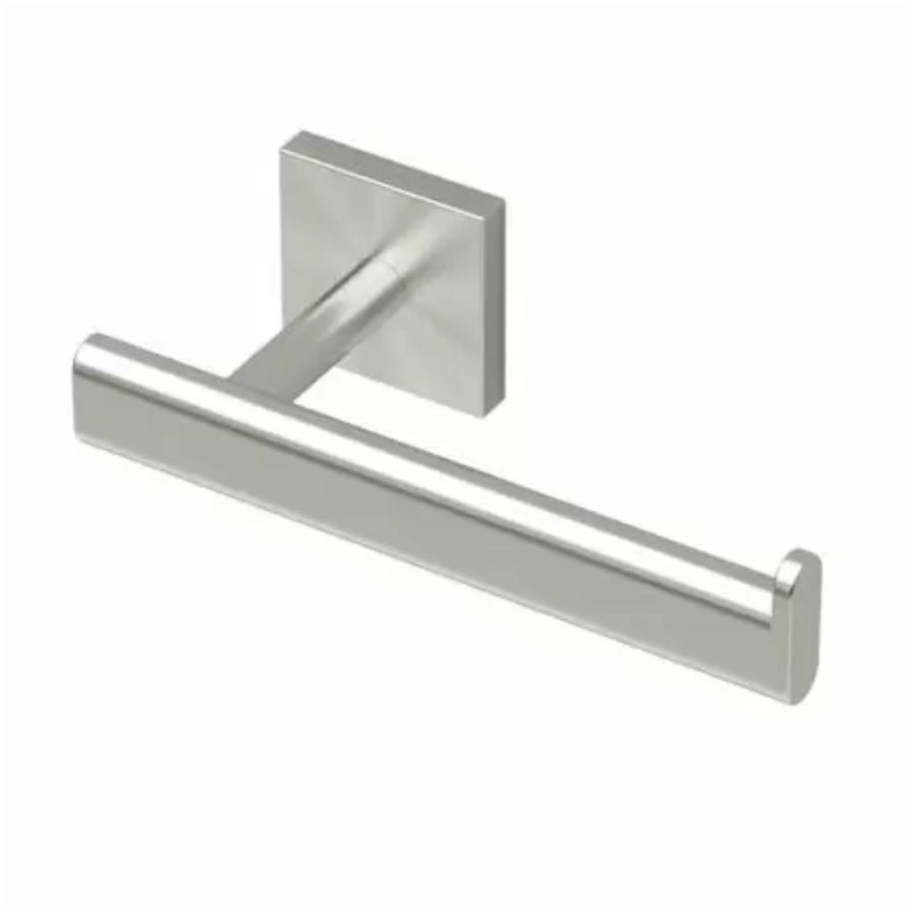 Gatco 4053 Elevate Wall Mounted Euro Toilet Paper Holder Satin Nickel Bathroom Hardware and Accessories Bathroom Hardware Toilet Paper Holders