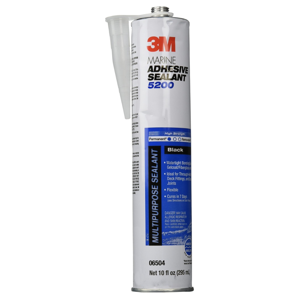 [430000252] 3M - Marine Adhesive Sealant 5200 - Black - 10 Oz - 06504