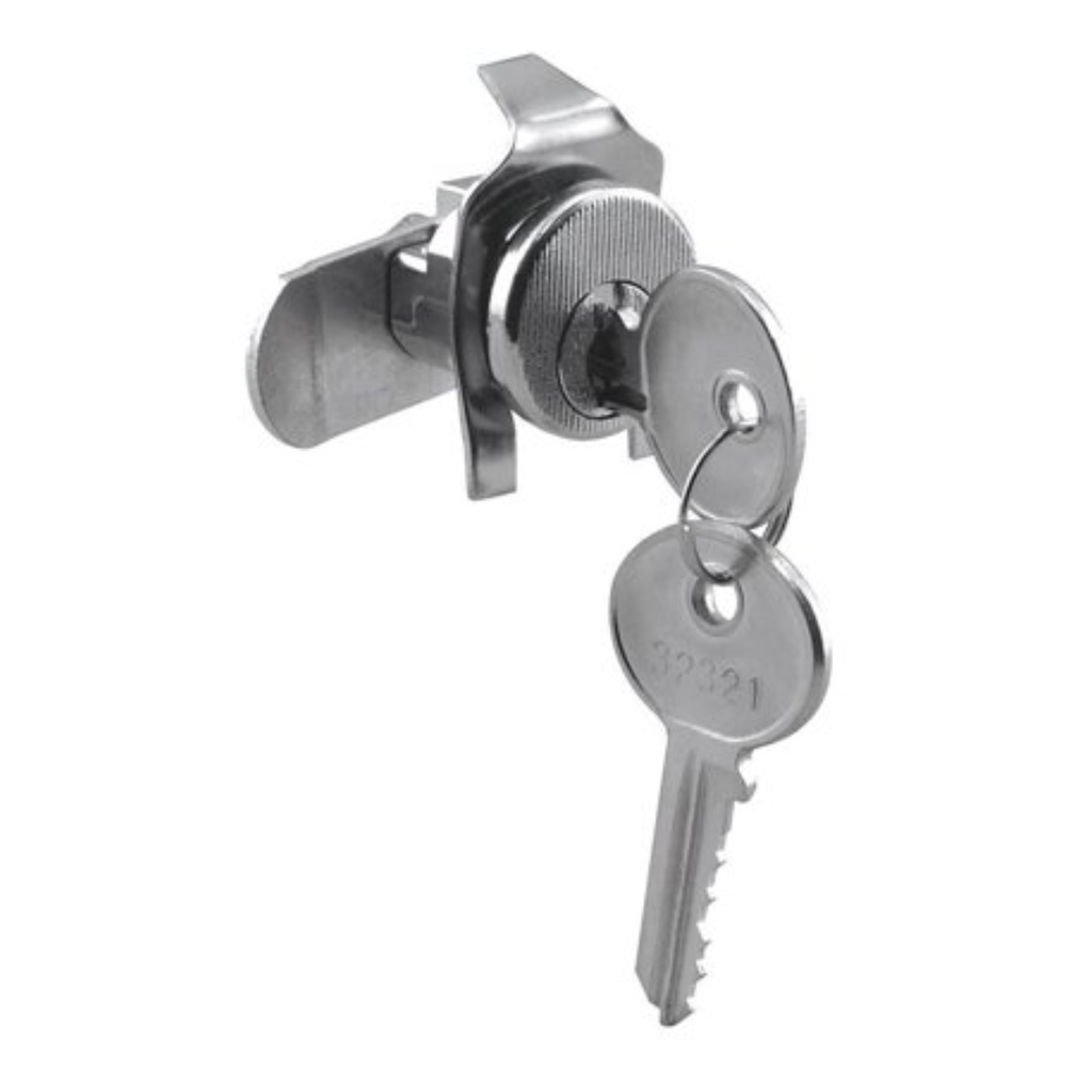 Prime-Line Brushed Nickel Steel Counter Clockwise Mailbox Lock