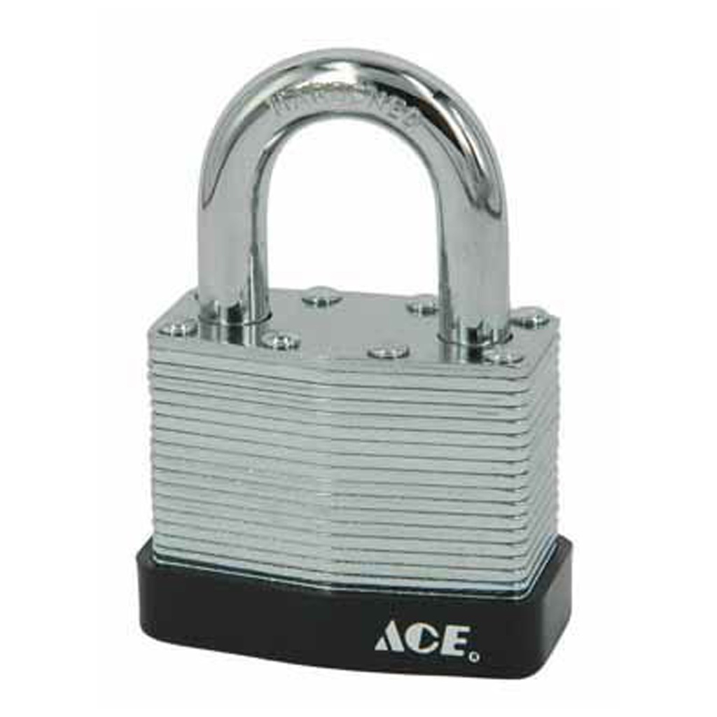 Ace 1-1/16 in. H X 1-3/16 in. W X 11/16 in. L Laminated Steel Pin Tumbler Padlock