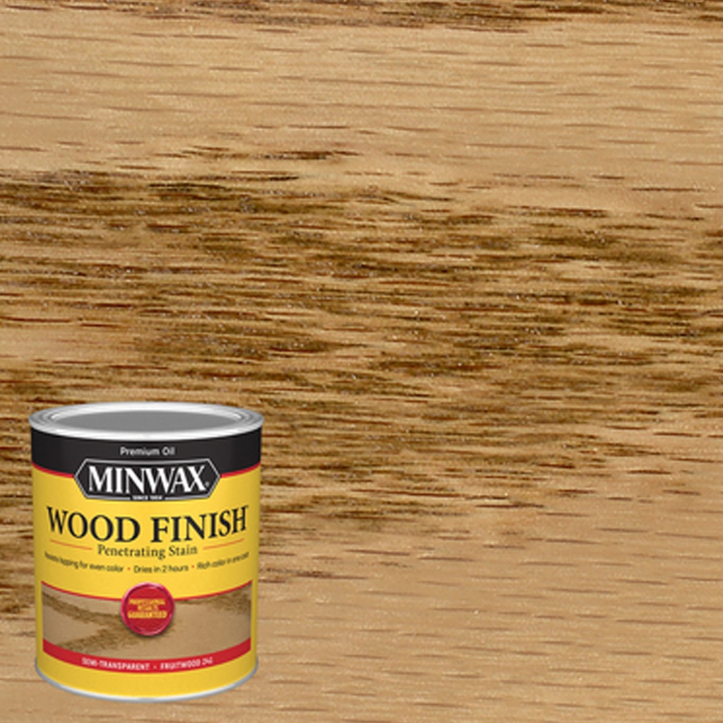 [12388] Minwax Wood Finish Semi-Transparent Fruitwood Oil-Based Penetrating Wood Stain 1 Qt