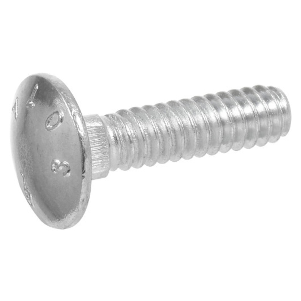[400000535] HILLMAN 1/4 in. X 3 in. L Zinc-Plated Steel Carriage Bolt 100 Pk