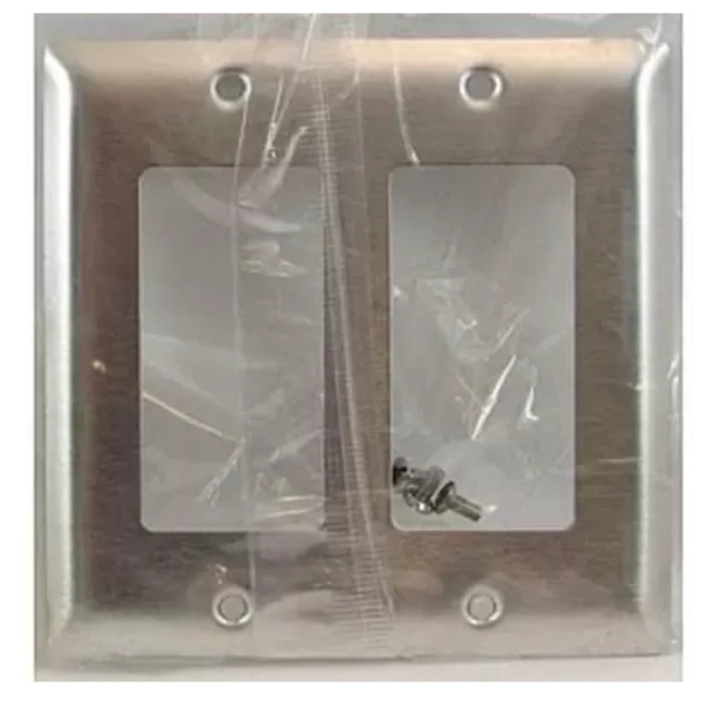 [450010096] TAPA DECORA 4X4 2 DEVICES S/S