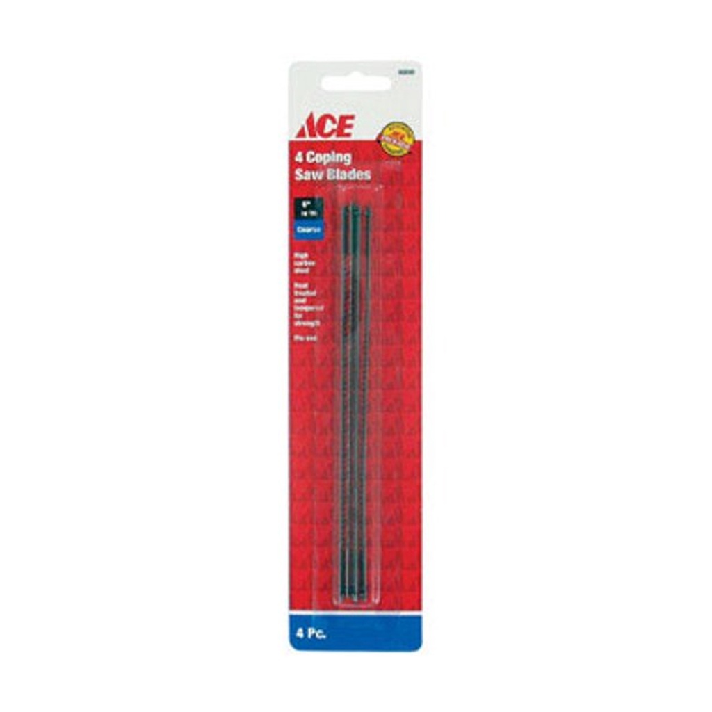 Ace 6 in. Carbon Steel Coping Saw Blade 10 TPI 4 Pk
