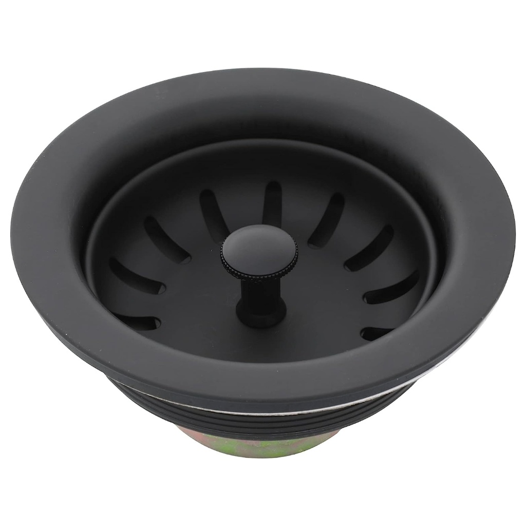 [4010199] Danco 3-1/2 in. D Matte Black Metal Basket Strainer Assembly