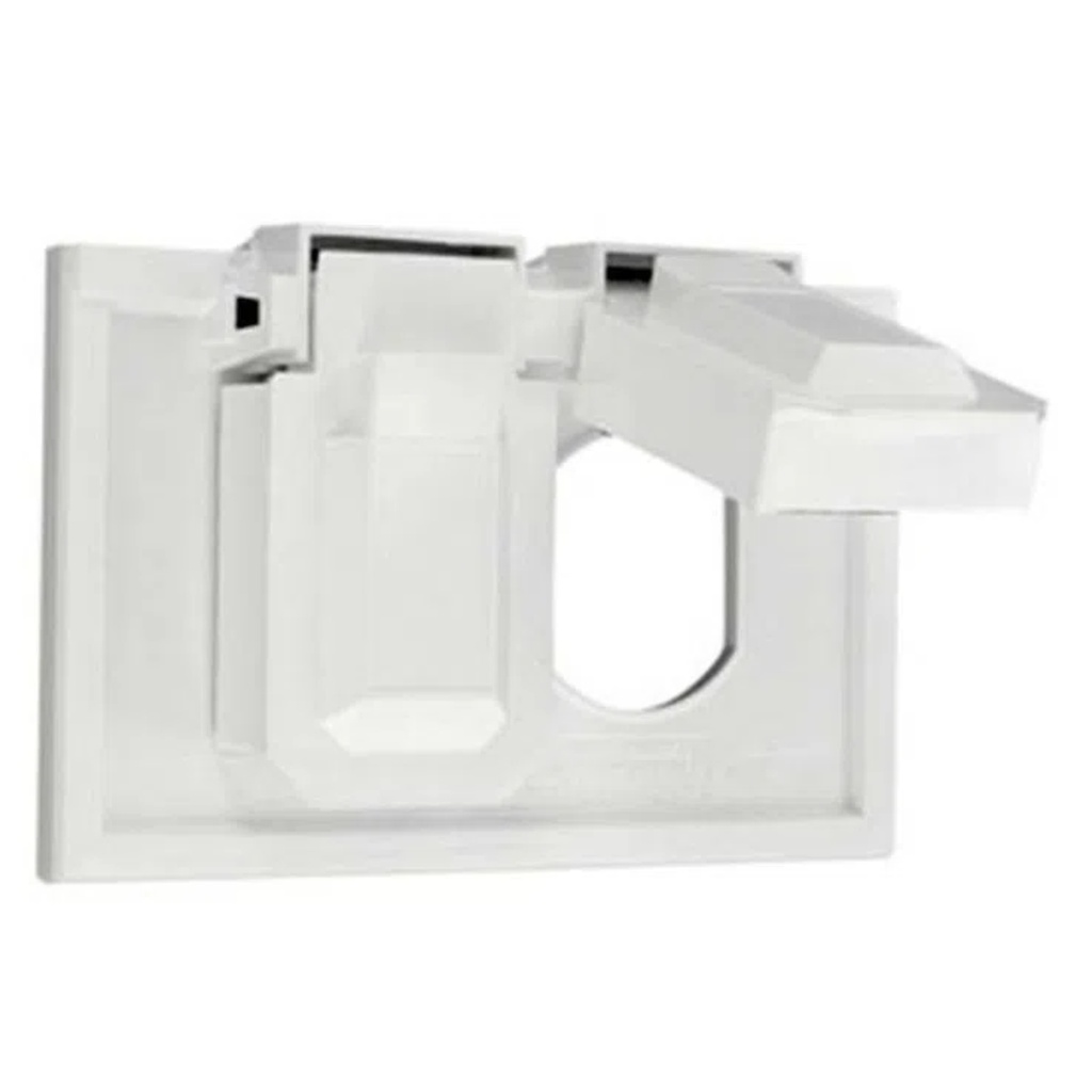 TAPA 2X4 RECEPT. DOB. W/P WHT