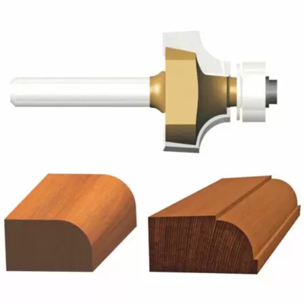 Vermont American 5/8 in. D X 1/16 in. X 2 in. L Carbide Tipped Round Over Router Bit