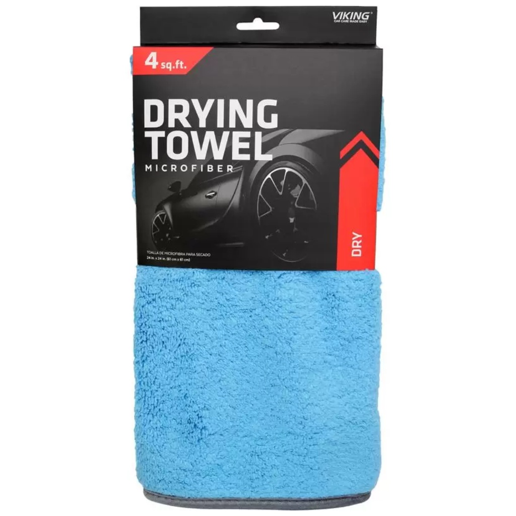 [8065039] Viking 24 in. L X 24 in. W Microfiber Car Drying Towel 1 Pk