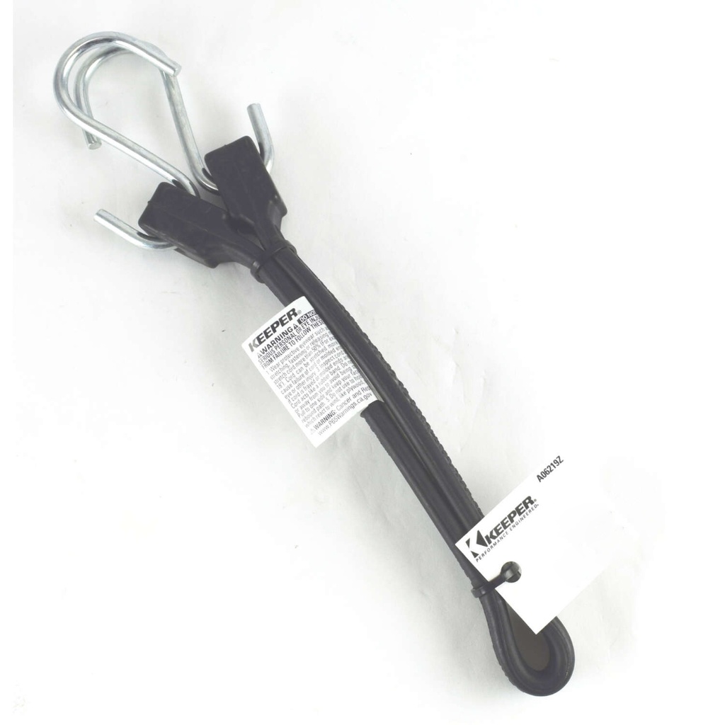 [83473] Keeper 24 in. L Black Rubber Tarp Strap