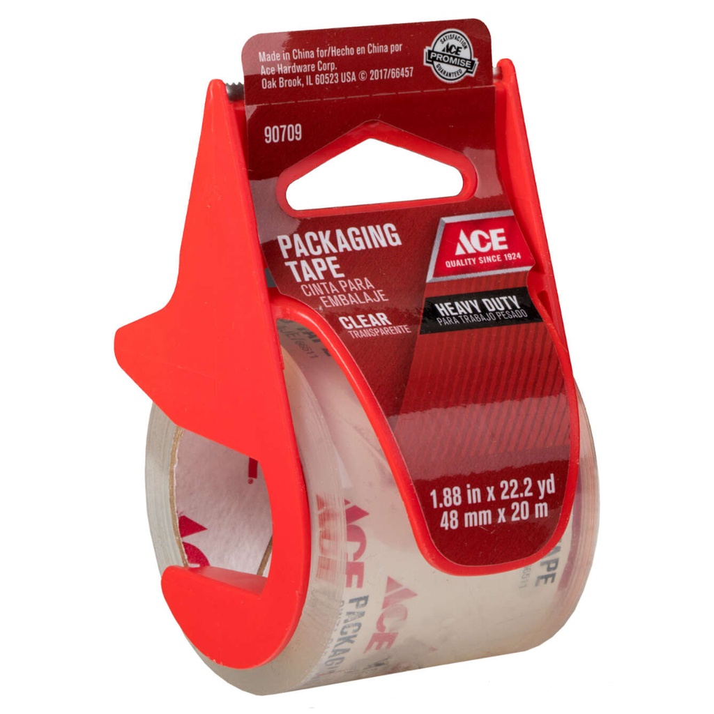 Tape Carton Seal Clear 2X22 Yards Ace Tape 14000 082901907091