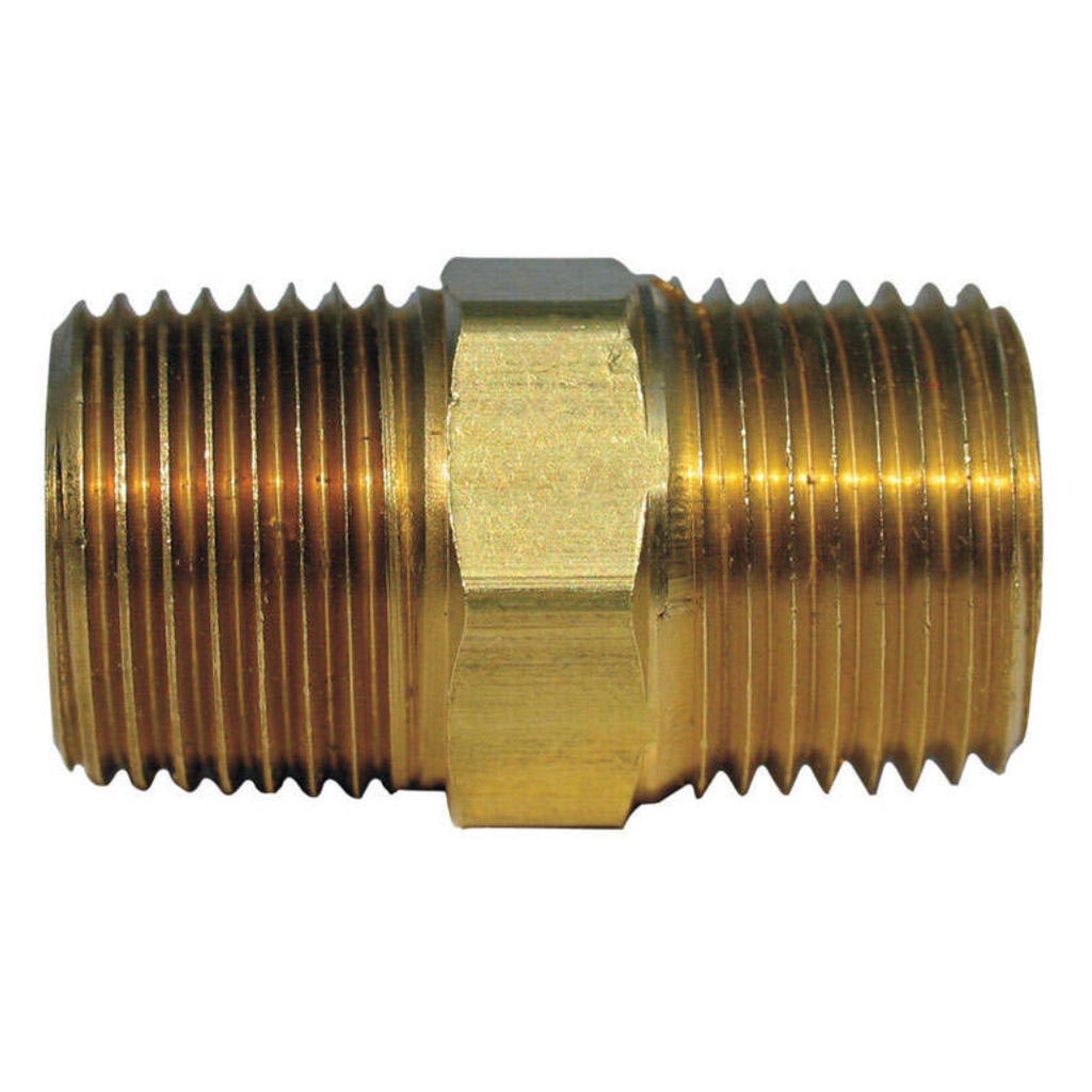 HEX NIPPLE 3/4"MPT LF