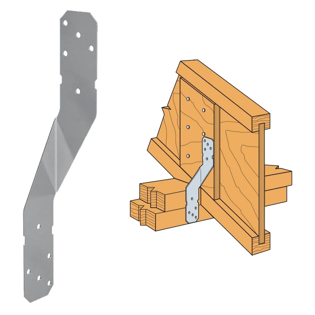 H8 18-Gauge Stainless-Steel Hurricane Tie