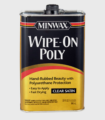 Minwax Wipe-on Poly Warm Satin Clear Polyurethane 1 Pt