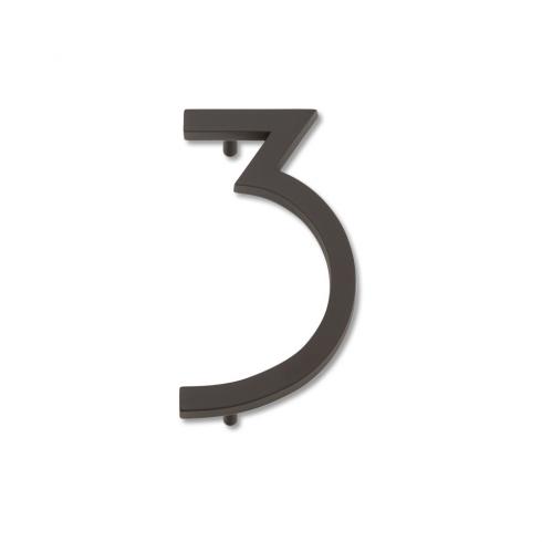 Atlas Homewares AVN3 Modern Avalon Address Number 3 Aged Bronze Home Accents Address Numbers