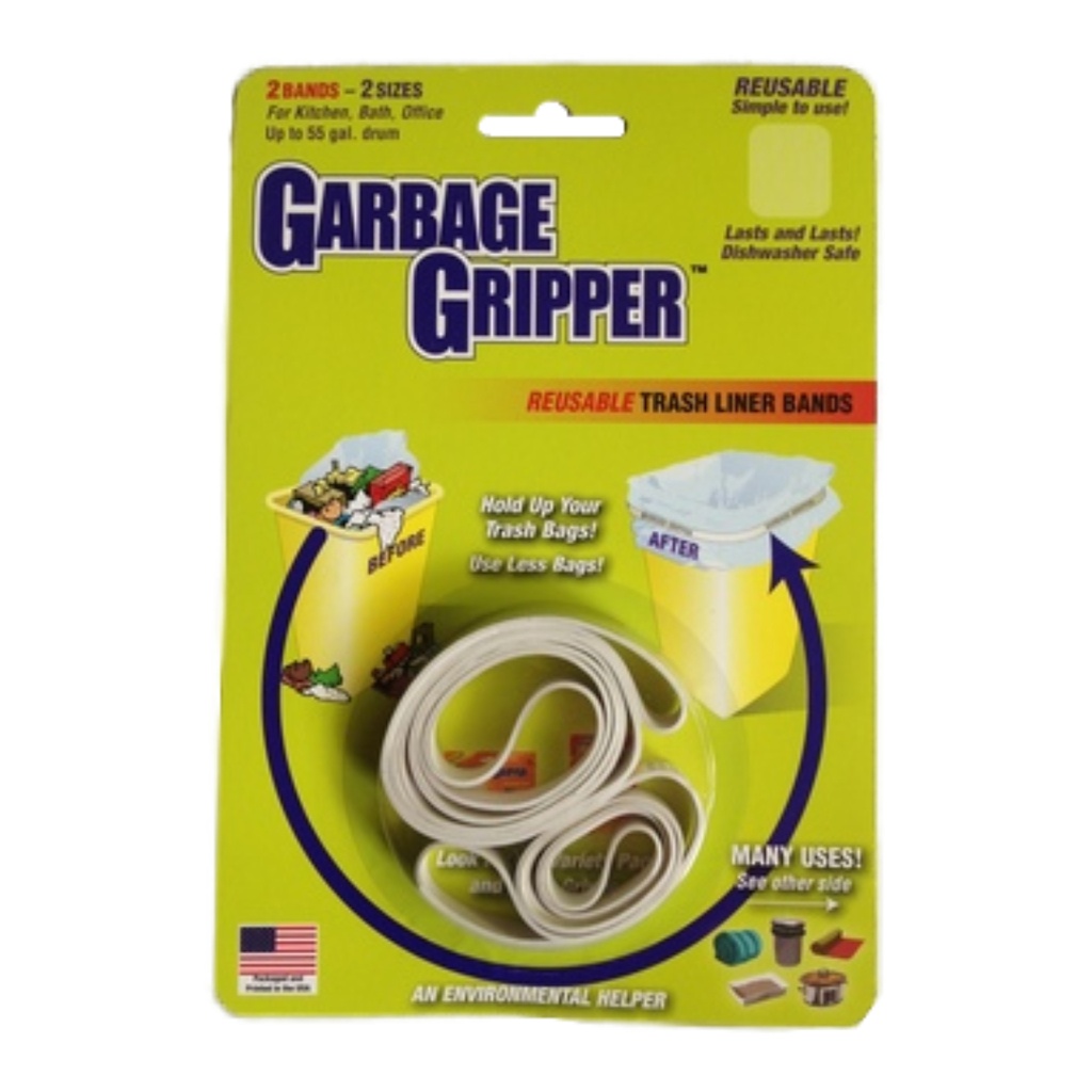 Garbage Gripper Trash Liner Bands Rubber