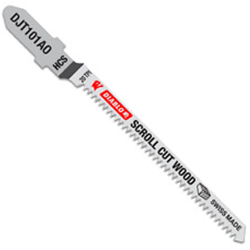 Diablo 4 in. Bi-Metal T-Shank Reverse Cut Wood Jig Saw Blade 10 TPI 5 Pk