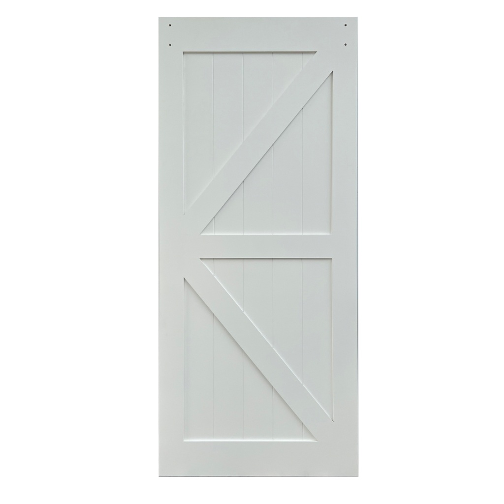 BARNDOOR KIT "TEXAS" WHITE 36X84
