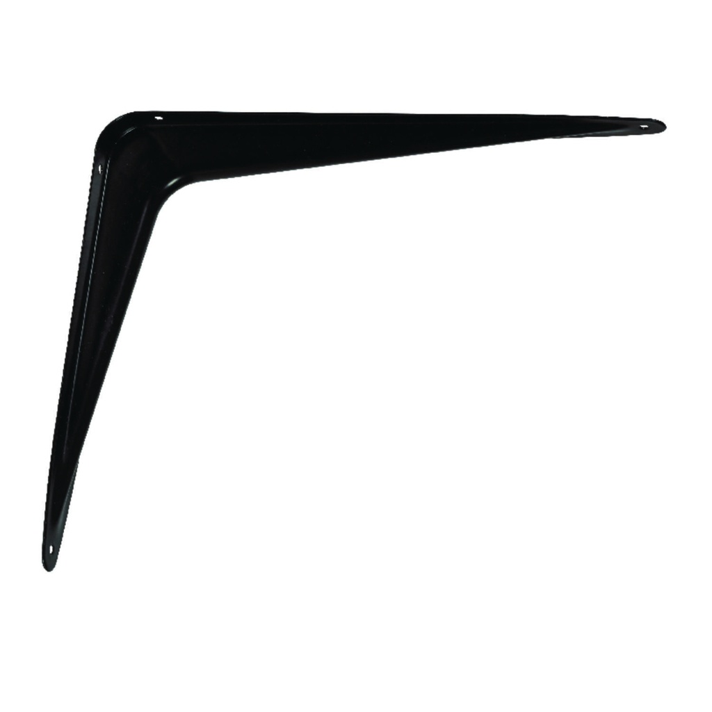 Hampton Black Steel Shelf Support 18 Ga. 6 in. L 100 Lb