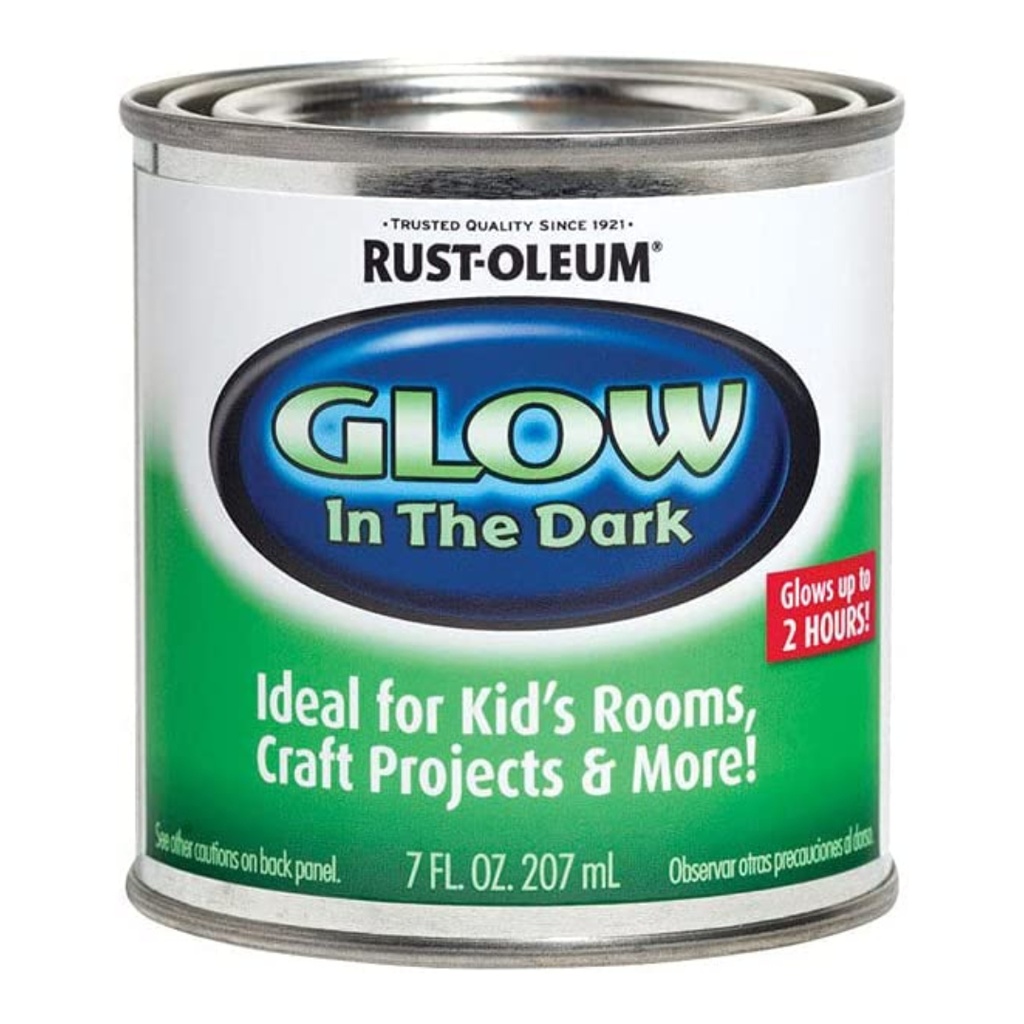 [1262831] Rust-Oleum Specialty Glow in the Dark Flat Luminous Water-Based Glow-in-Dark Paint Interior 8 Oz