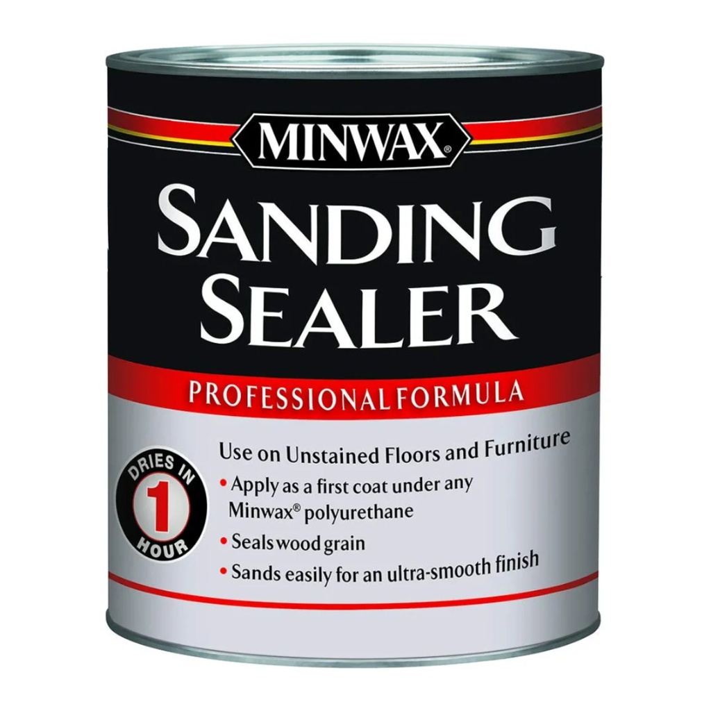 [420013063] Minwax Satin Clear Water-Based Sanding Sealer 1 Qt