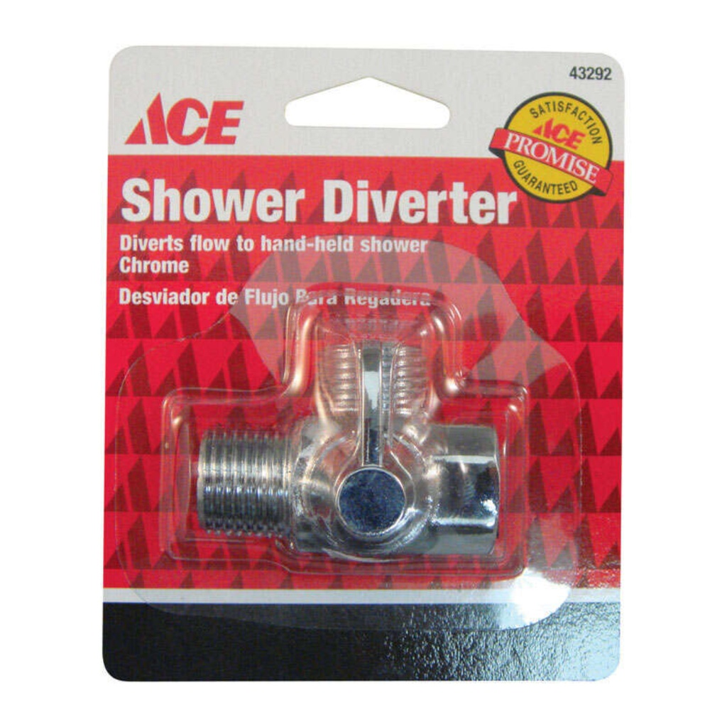[43292] Ace Chrome Brass Shower Diverter