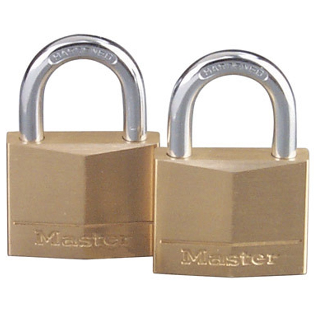 Master Lock 1-1/4 in. H X 5/16 in. W X 1-9/16 in. L Brass 4-Pin Tumbler Exterior Padlock