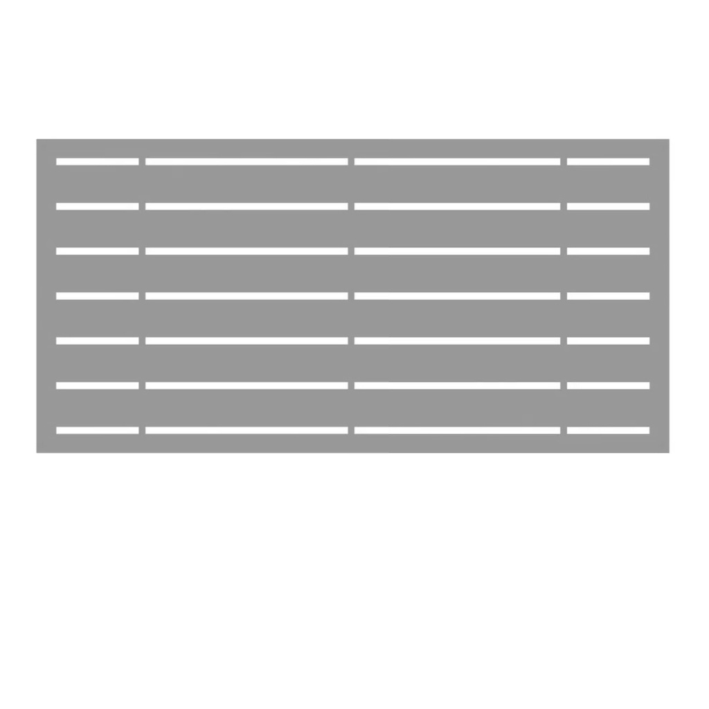 2 Ft. X 4 Ft. Boardwalk Gray Polypropylene Decorative Screen Panel