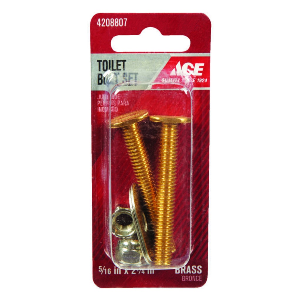BOLTS SET 5/16X2-1/4BRS
