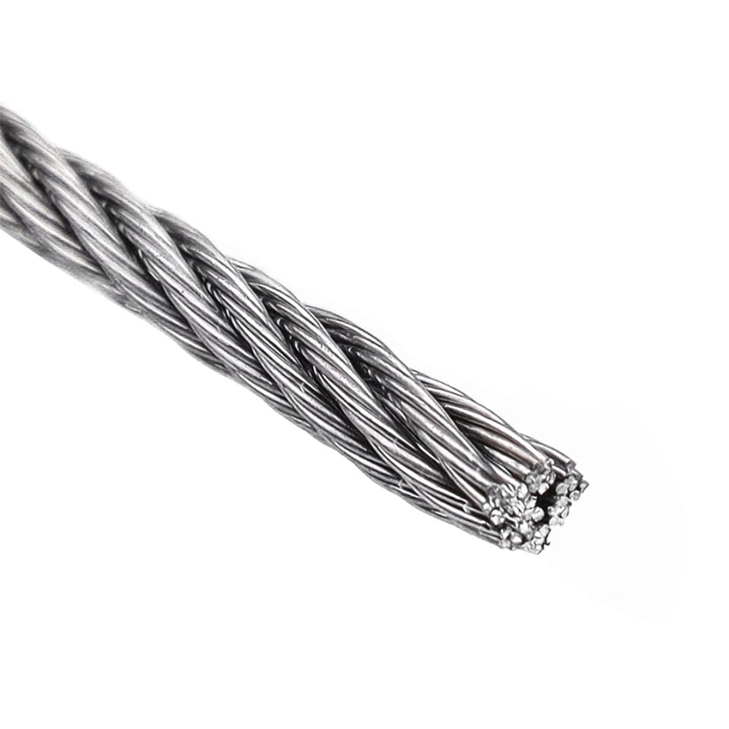 CABLE ACERO 1/4X250' SIN FORRAR
