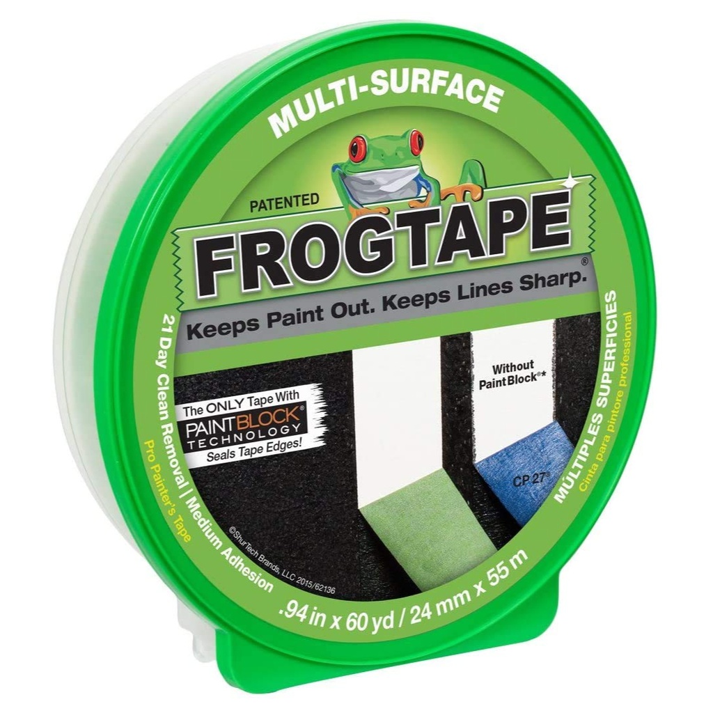 FrogTape 0.94 in. W X 60 Yd L Green Medium Strength Painter's Tape 1 Pk