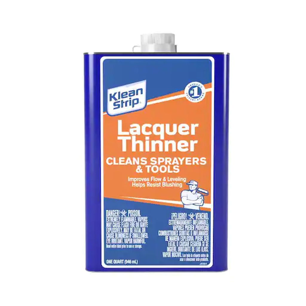 1 Qt. Lacquer Thinner Cleans Sprayers and Tools