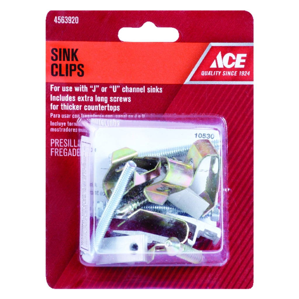 SINK CLIPS W/SCREWS
