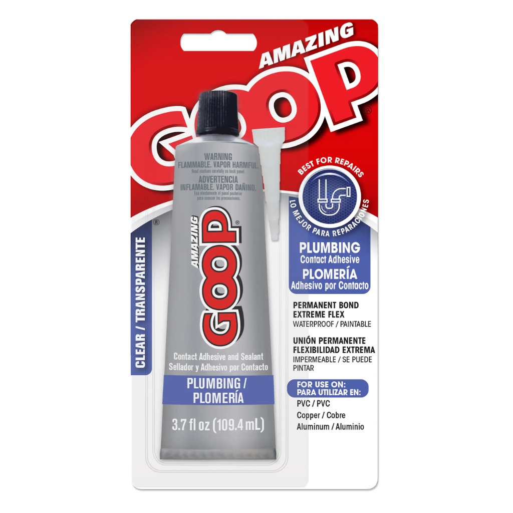 Amazing Goop Clear Adhesive and Sealant for PVC 3.7 Oz