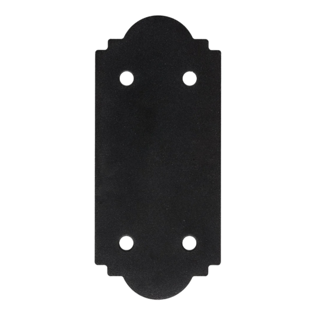 [ANCLAJE267] Outdoor Accents Mission Collection 5 in. X 11-1/4 in. ZMAX Black Powder-Coated Strap for 6x Lumber