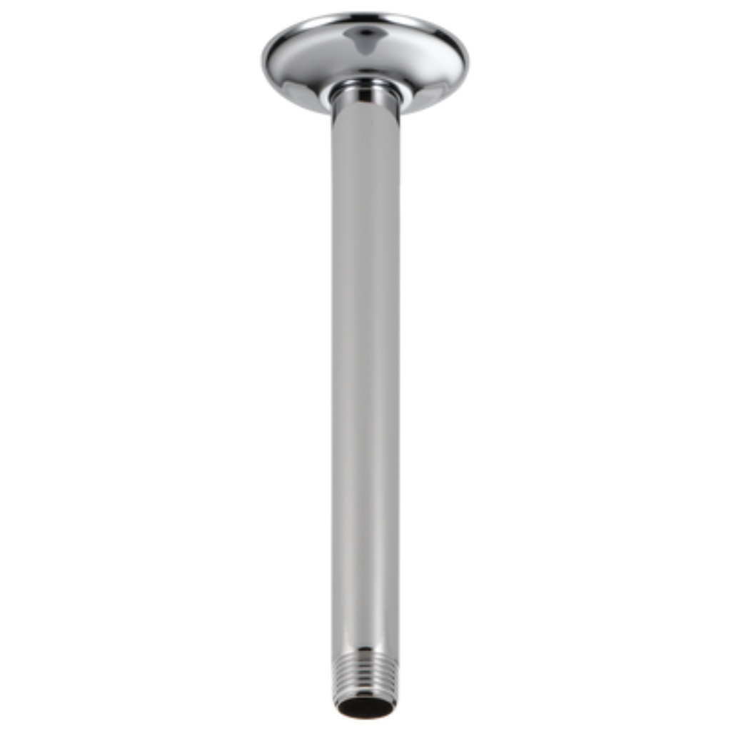 [U4999] Delta U4999 10" Ceiling Mounted Shower Arm and Shower Arm Flange Chrome Bath and Shower Accessories Shower Components Shower Arms