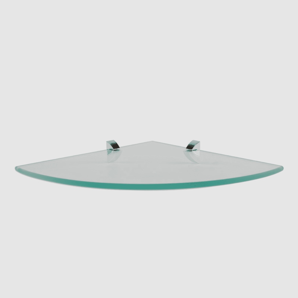 GLASS SHELF CHROME BRACKT.10X10"