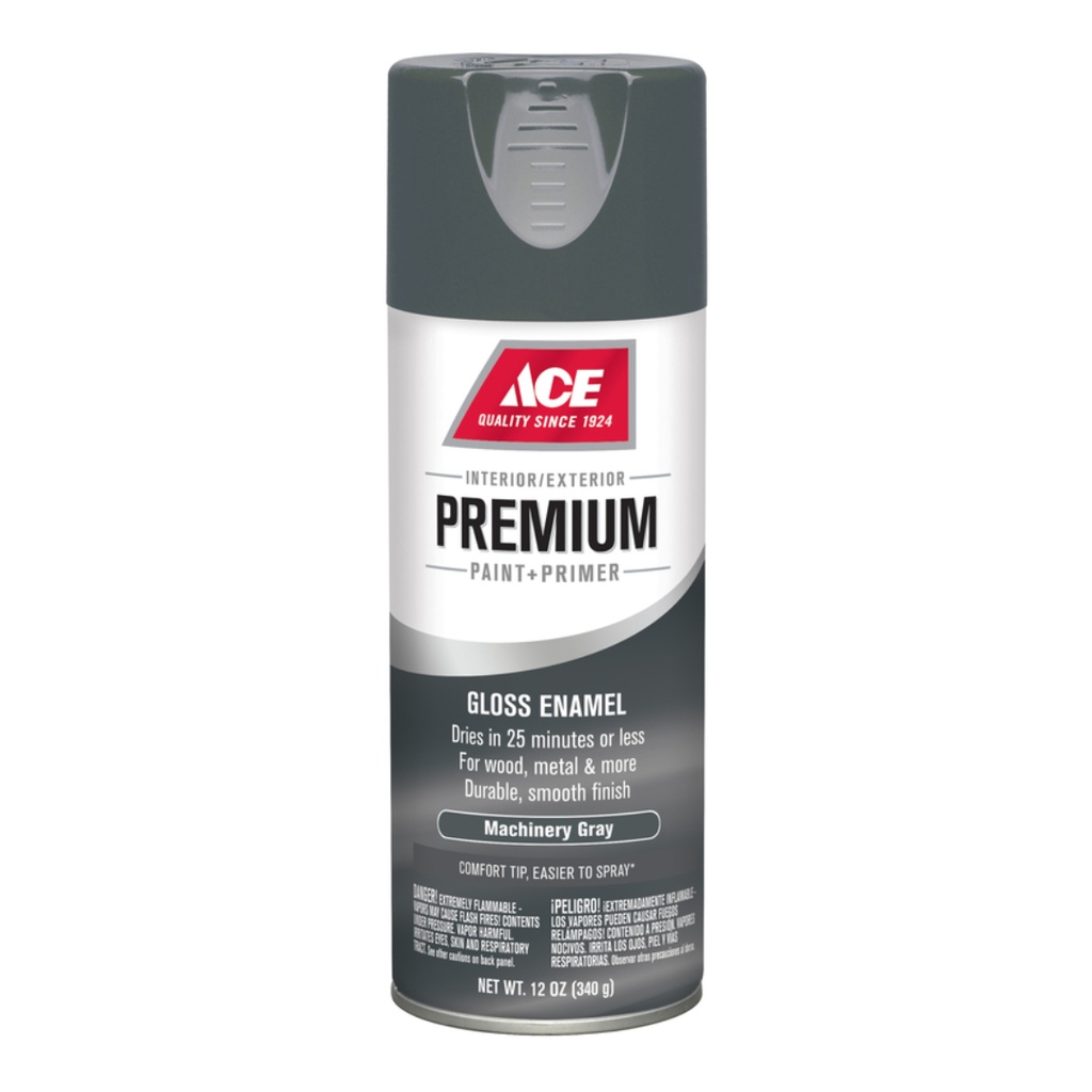 [17021] Krylon I17021A00 Premium Enamel Spray Paint 12 Oz - Machinery Gray