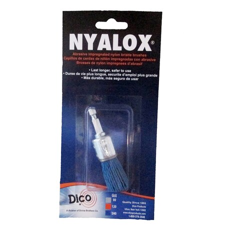 Dico Nyalox 3/4 in. Fine Crimped Mandrel Mounted Cup End Brush Nylon 4500 RPM 1 Pc