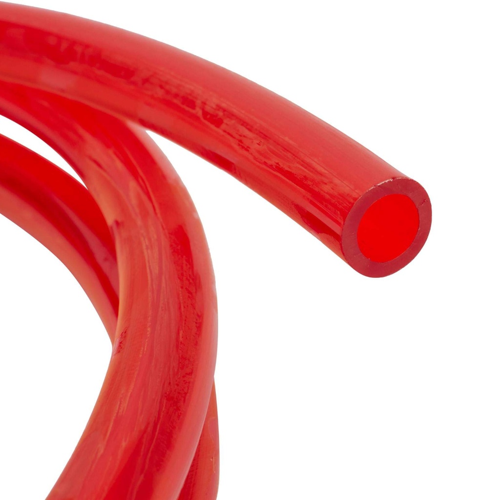 ABBOTT RUBBER T24005001 Micro Fuel Tubing, 3/32 in ID, 100 Ft L, Thermoplastic, Translucent Orange