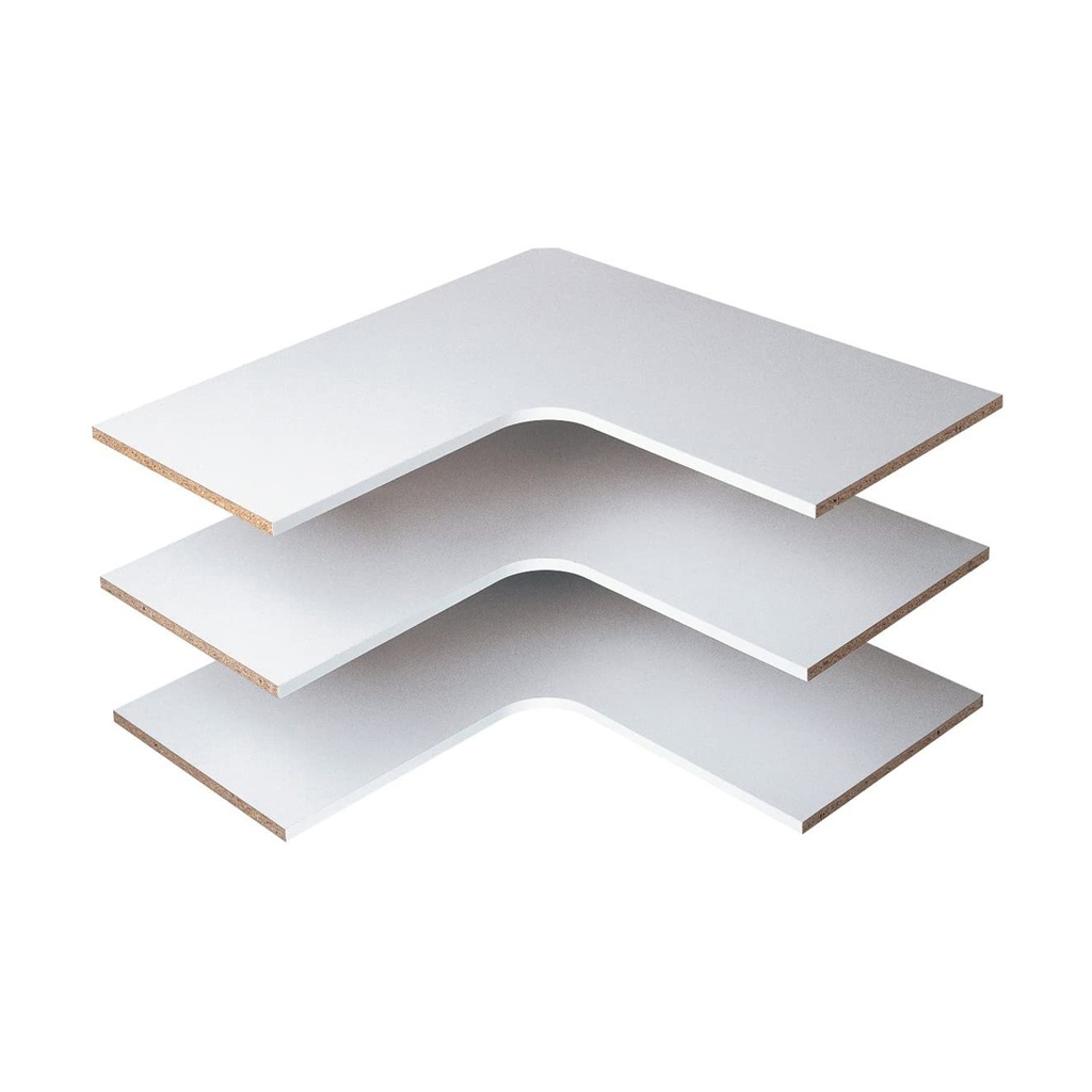 EASY TRACK CORNER SHELVES 3PK CG