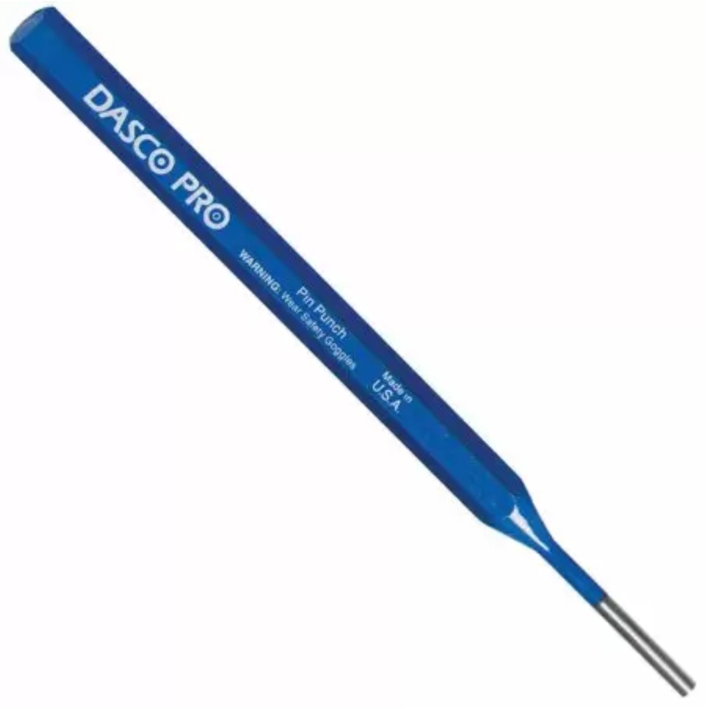 Dasco Pro 1/8 in. High Carbon Steel Pin Punch 5-1/2 in. L 1 Pc