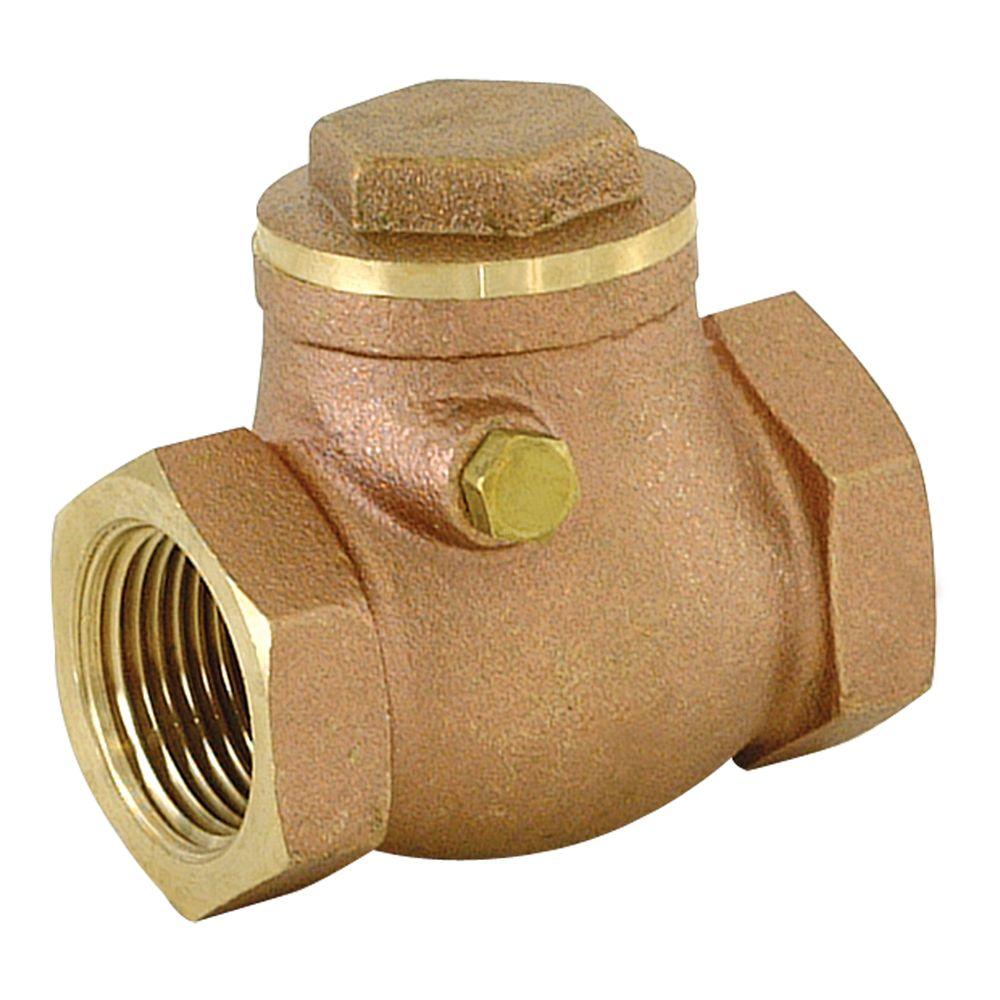 [4335949] Proline Brass 3/4 in. Fip X 3/4 in. Fip Lead-Free Swing Check Valve 101-004Nl - All