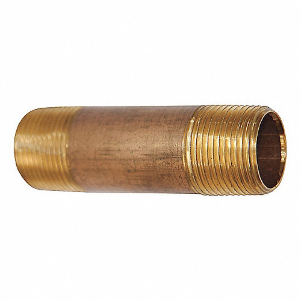 NIPLE 3/4X3 BRONCE